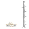 1/20Ct TDW Diamond 10k Yellow Gold Heart Duos Fashion Ring