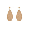The Pioneer Woman Hammered Gold Duo Drop Earrings