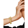 Time and Tru Women's Gold-Tone Twist Bangle Bracelet, 1 Piece