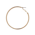 Time and Tru Adult Women's Gold Tone Metal Hoop Earring