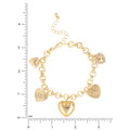 Jessica Simpson Base Metal Charm Bracelet