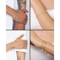 Jewelry Atelier Gold Filled Chain Bracelet Collection - 14K Solid Yellow Gold Filled Figaro Chain Bracelets for Women and Men with Different Sizes (4.7mm, 5.6mm)