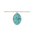 The Pioneer Woman Turquoise Stone and Gold Long Pendant Necklace