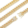 Holocky Mens Cuban Link Chain Golden Hip Hop Miami Bling Necklace