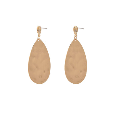 The Pioneer Woman Hammered Gold Duo Drop Earrings