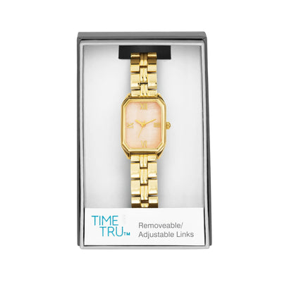 Time and Tru Gold Tone Metal Bracelet Ladies Watch