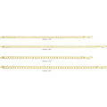 14K Yellow Gold Filled Miami Cuban Curb Link Chain Bracelets for Women and Men with Different Sizes (4.5mm)