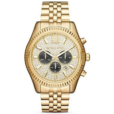 Michael Kors Men's Gold-Tone Lexington Chronograph Watch MK8494