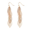 Time and Tru Adult Women's Gold Tone Multi Filigree Leaf Metal Drop Earring