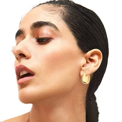 6 Pairs Gold Earrings Fashion Stud Hoop Earrings Jewelry Favors for Women