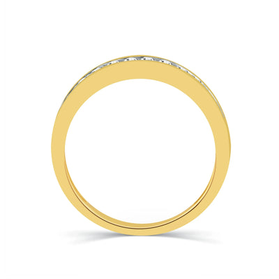 Forever Bride 1/4 CTTW Round Diamond Women's 10k Yellow Gold Anniversary,Wedding Band