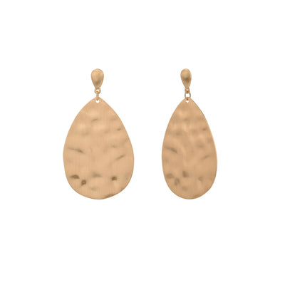 The Pioneer Woman Hammered Gold Duo Drop Earrings